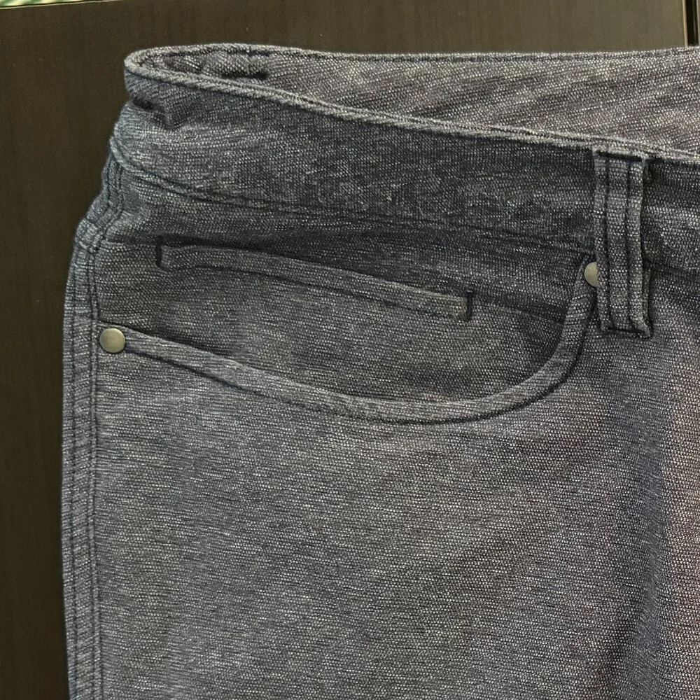 Men’s Lululemon ABC Pant Slim Tech Canvas 36x43 (TALL) Heathered Black - Picture 5 of 9